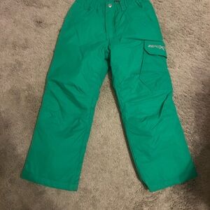 ZeroXposur Kids Vibrant Green Snow Pants